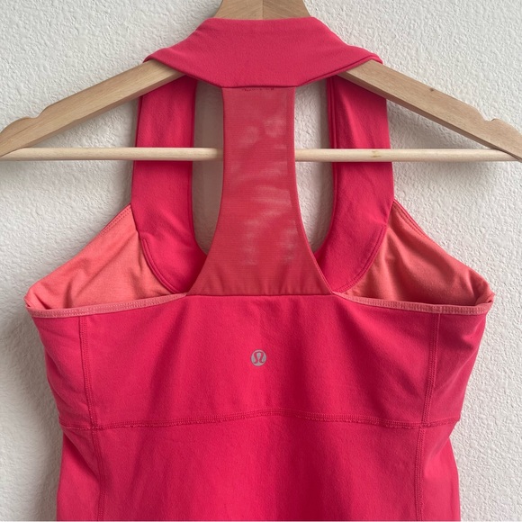 LULULEMON Flash Hot Pink Scoop Neck Racerback Workout Athletic Tank Top - Picture 7 of 11